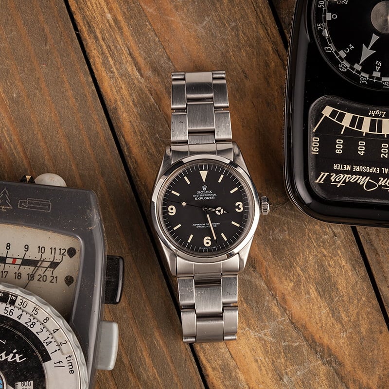 Vintage 1970 Rolex Explorer Black Dial