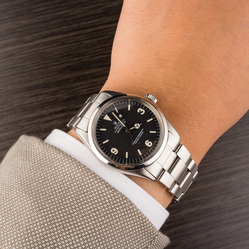 Vintage 1970 Rolex Explorer Black Dial