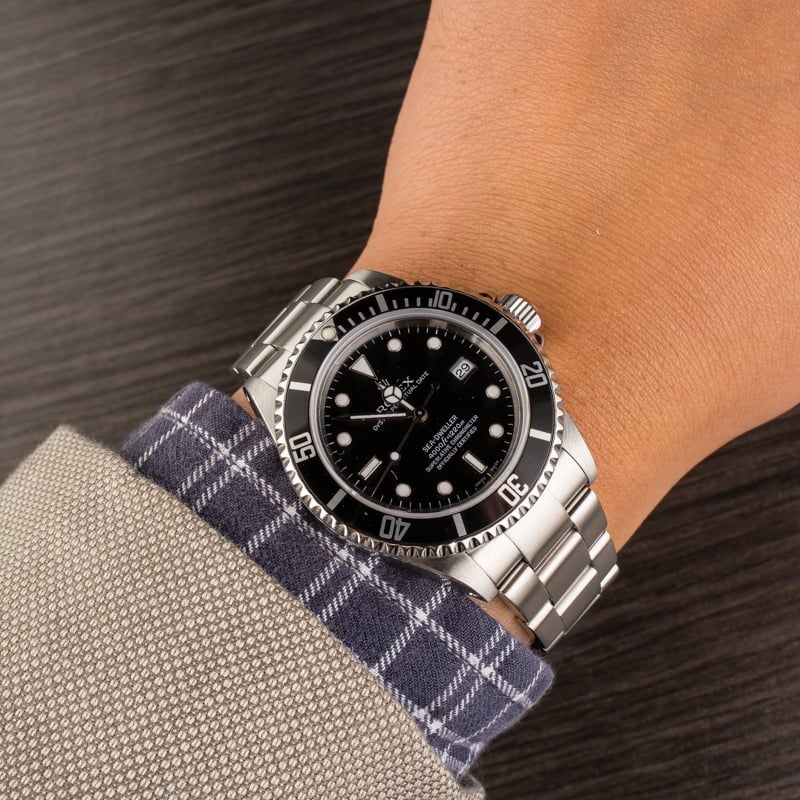 Rolex Steel Sea-Dweller 16600 Black Luminous Dial