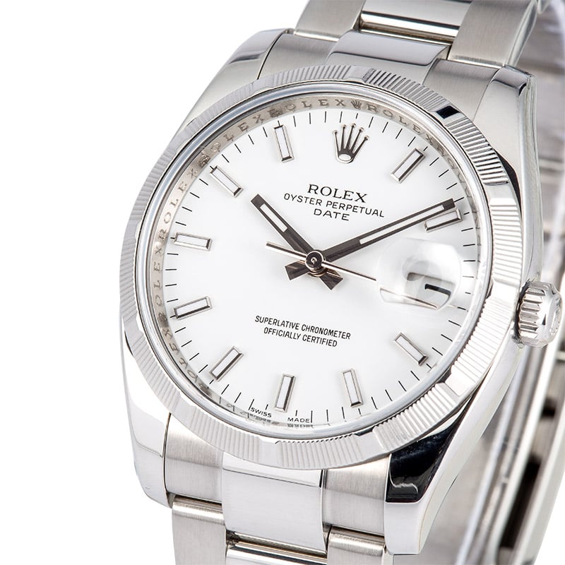 Rolex Date 115210 White