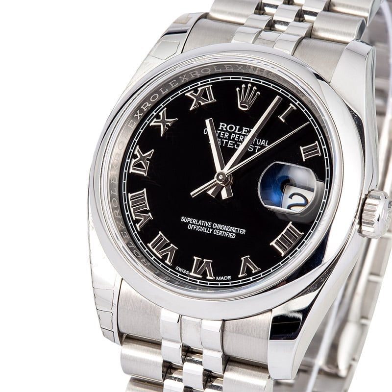 Rolex Datejust 116200 Black Dial Jubilee