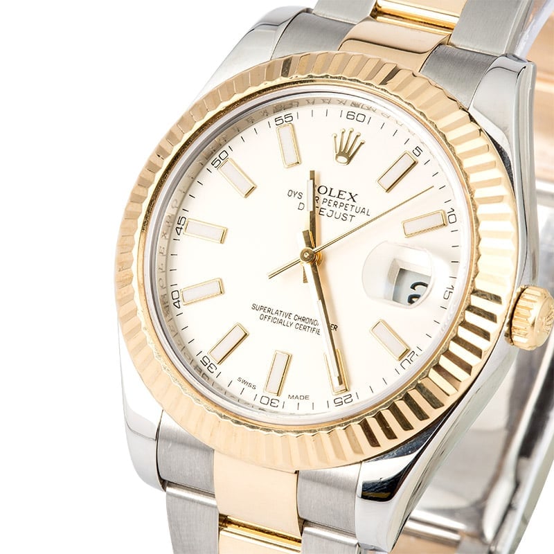 Rolex Datejust 41MM Ivory Index Dial