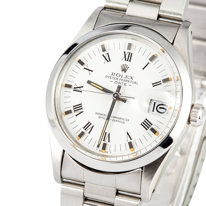 Rolex Date 15000 White Dial