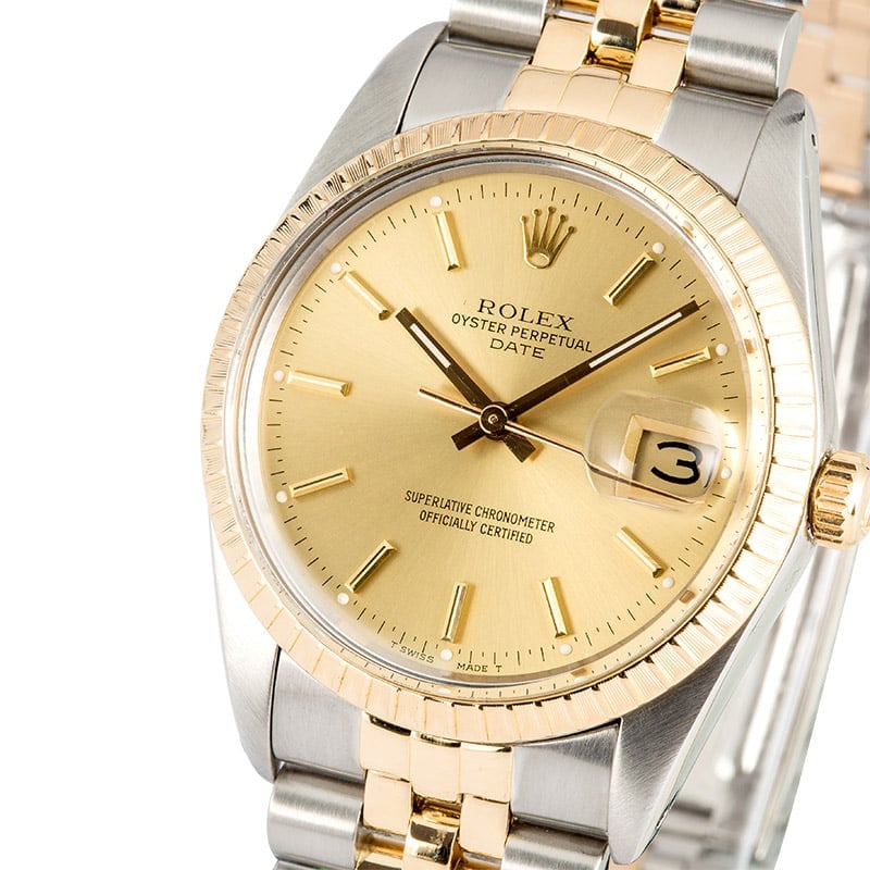 Rolex Date 15053 Champagne