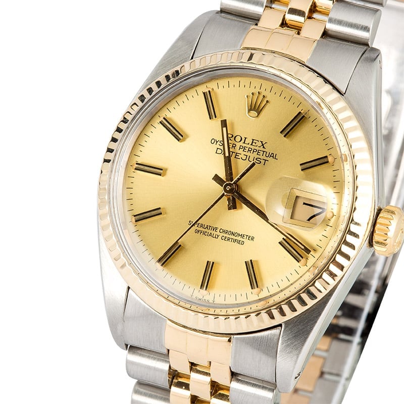 Rolex Datejust 16013 Certified Pre-Owned Champagne