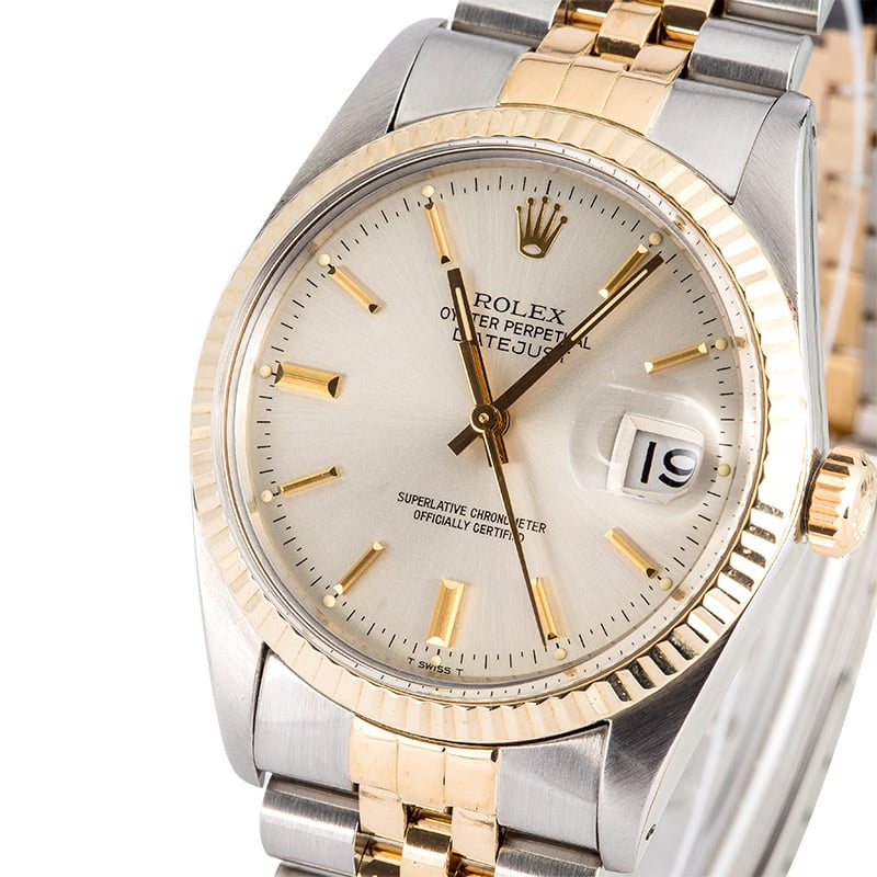 Rolex Datejust 16013 Silver Index Dial