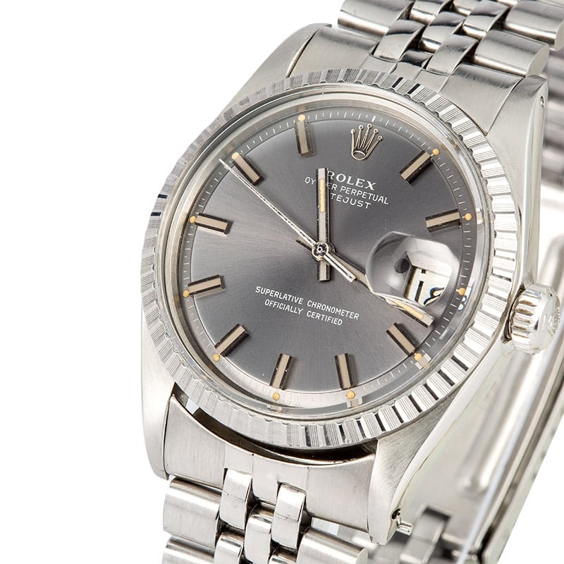 Rolex Vintage Datejust 1603 Slate Dial