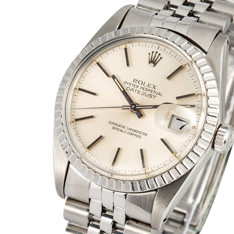 Used Mens Rolex Datejust 16030 Silver Dial