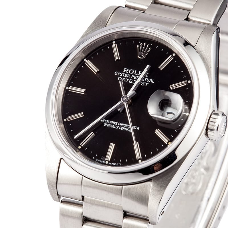 Rolex DateJust 16220 Steel Bezel