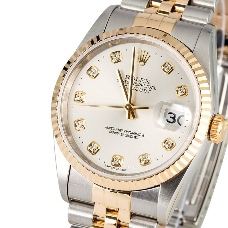 Rolex Datejust 16233 Diamond 100% Authentic