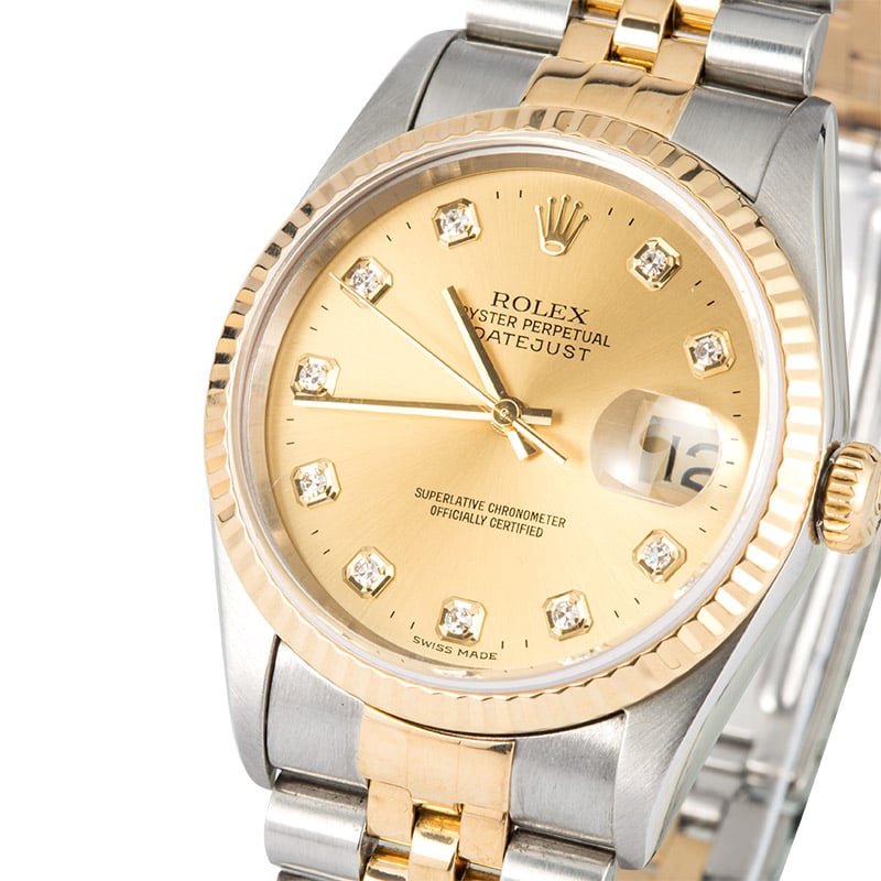 Rolex Diamond Dial Datejust 16233