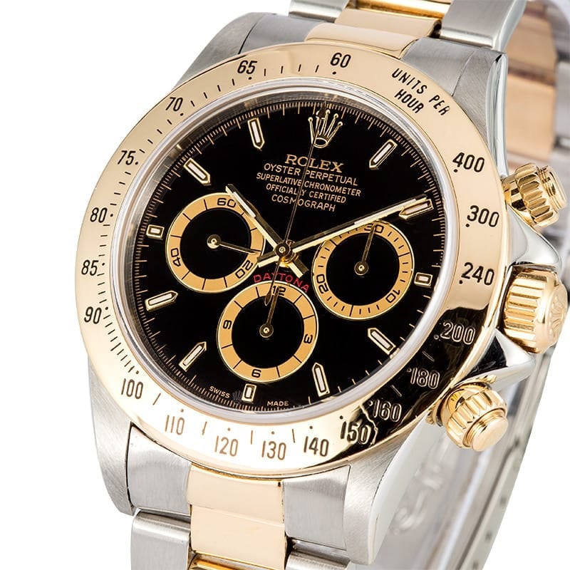 Rolex Daytona Black Dial 16523 Two Tone