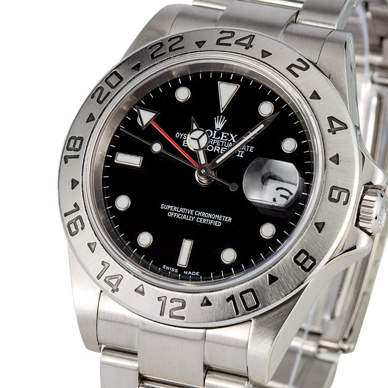 Rolex Explorer II 16570T Black Dial