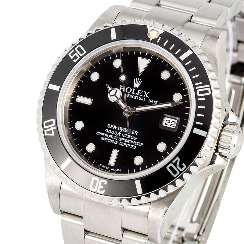 Rolex Sea-Dweller 16600 Black Certified Pre-Owned