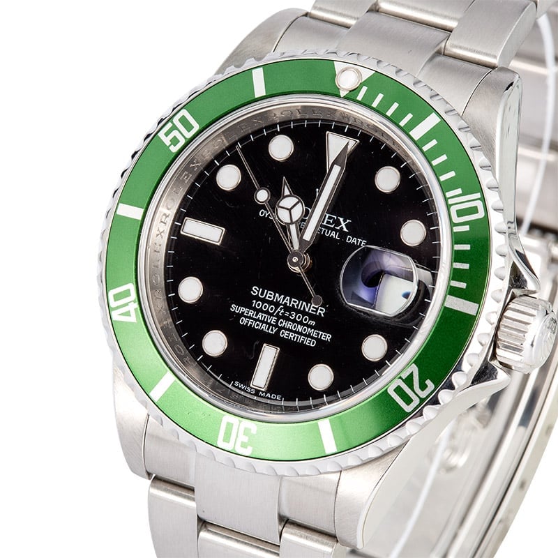 Rolex Submariner 16610V Green and Black