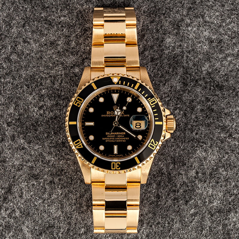 Used 18K Rolex Submariner 16618