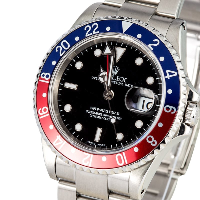 GMT Master II Rolex 16710 Pepsi Insert