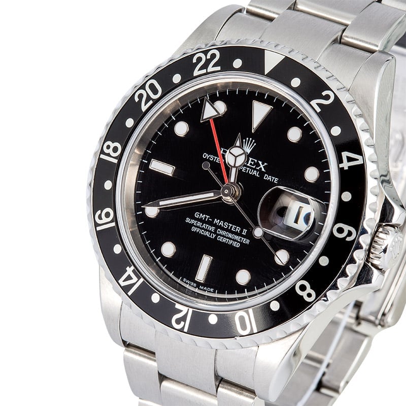 Rolex 16710 GMT-Master II Black Dial