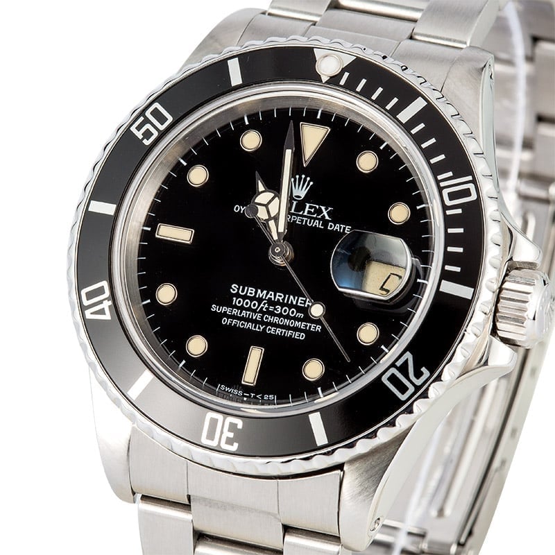 Rolex Submariner 16800 Black Vintage