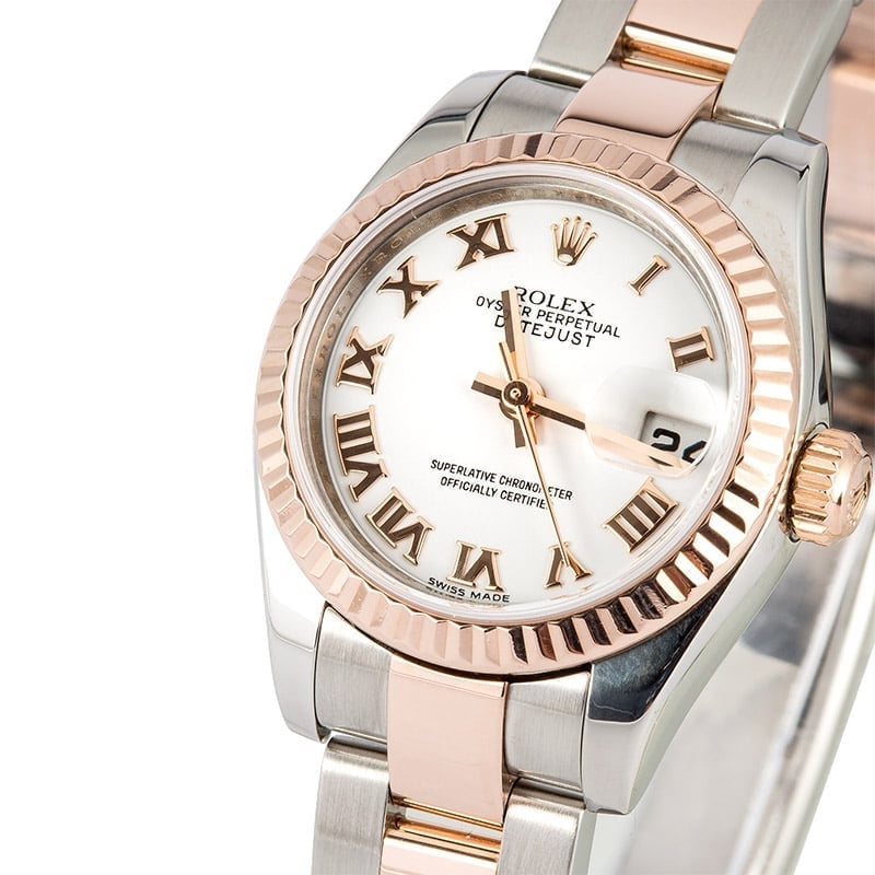 Rolex Ladies Everose Datejust 179171