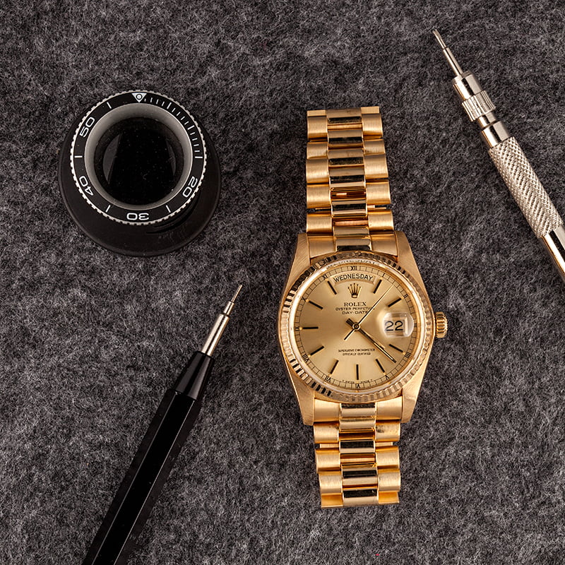 Rolex 18038 Day-Date 18K Yellow Gold President