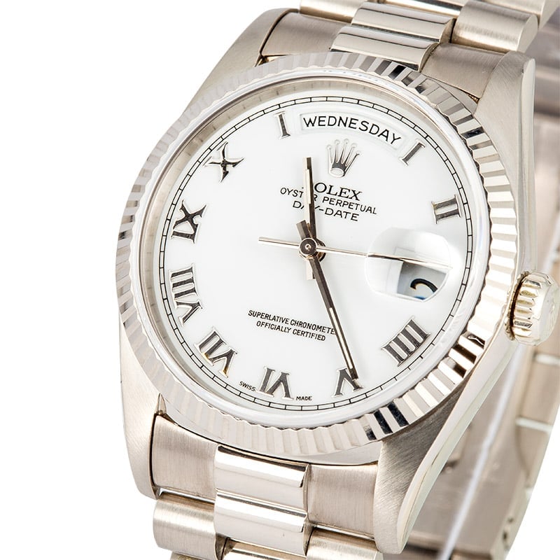 Rolex President 18239 White Gold