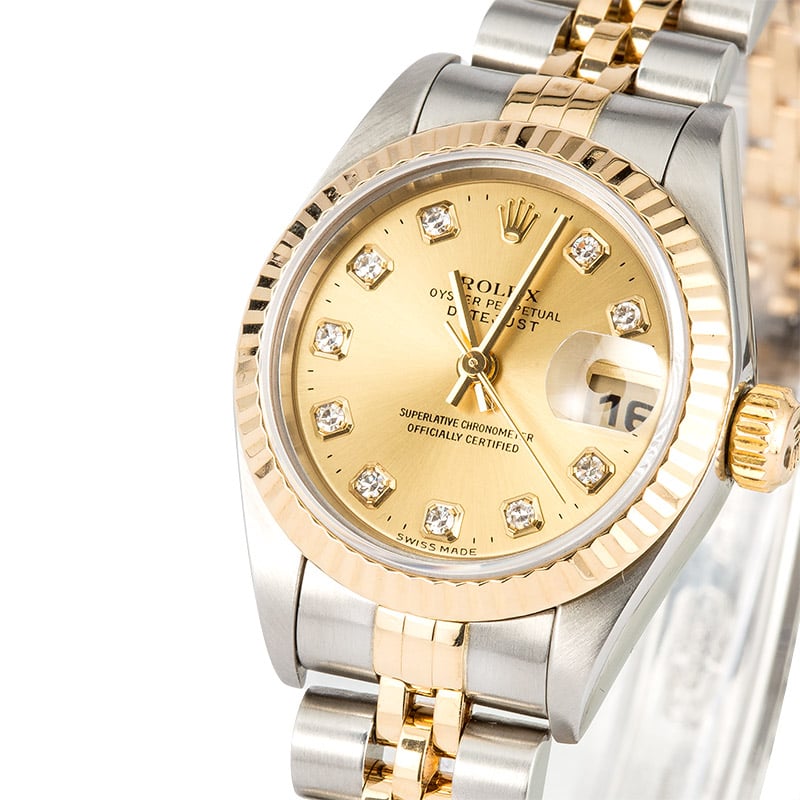 Rolex Ladies Two-Tone Datejust 79173 Diamond