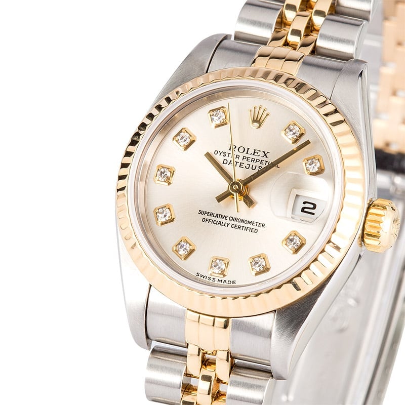 Rolex Lady-Datejust 79173 Silver Diamond Dial