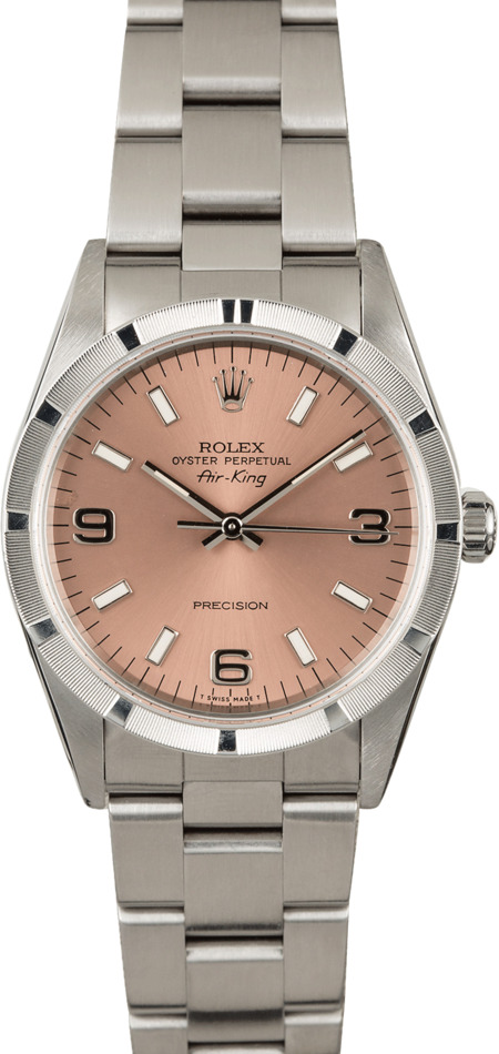 Rolex air king online pink dial