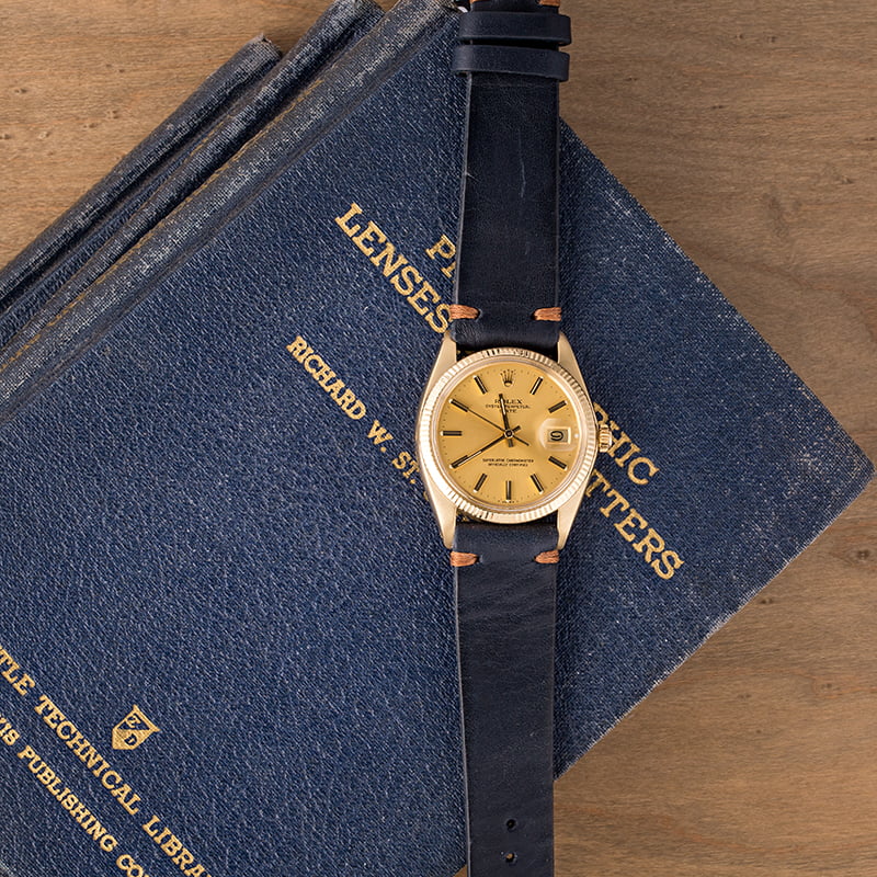 Pre-Owned Rolex Date 1503 Champagne Index Dial