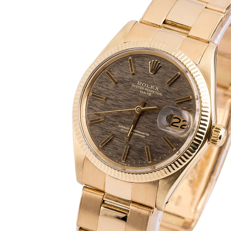 Used Rolex Date 1503 Textured Grey Dial