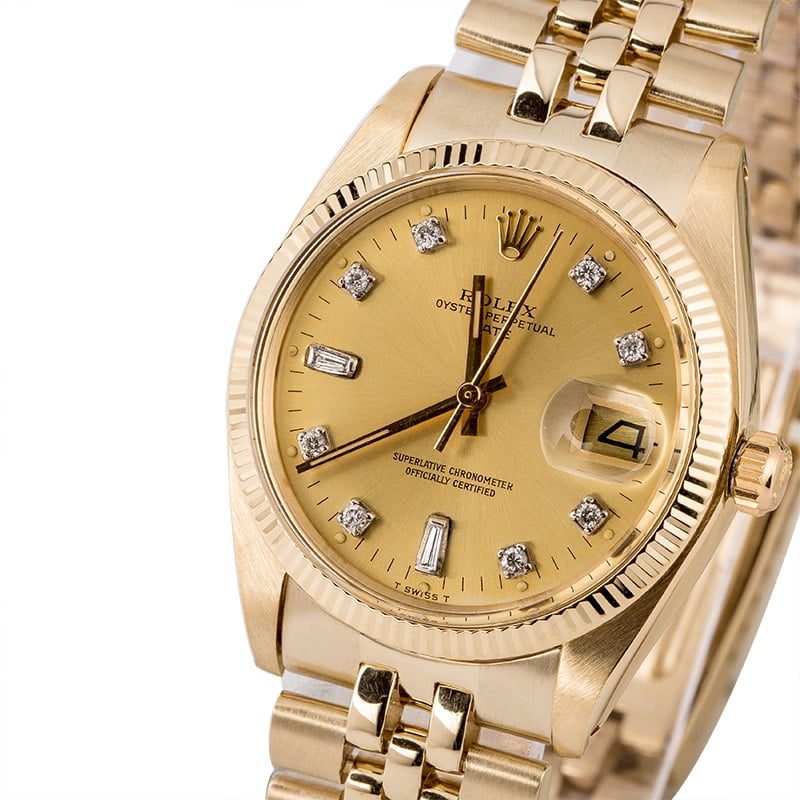 Pre Owned Rolex Date 1503 American Oval Link Bracelet