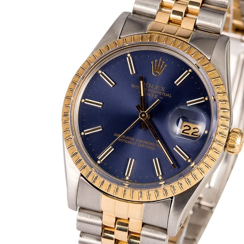 Men's Rolex Date 15053 Blue Dial