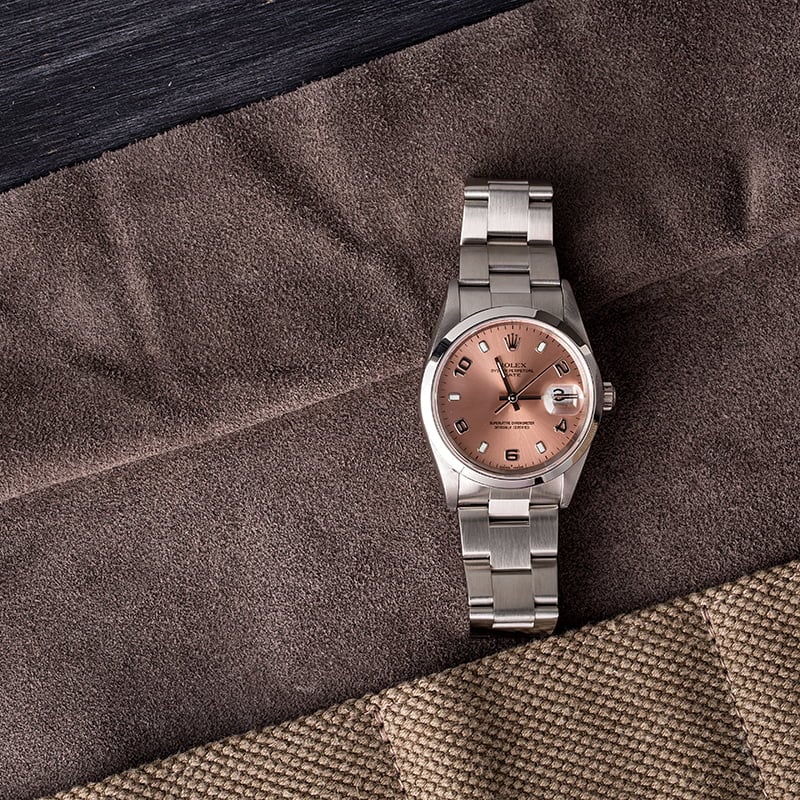 Rolex Date 15200 Salmon Dial