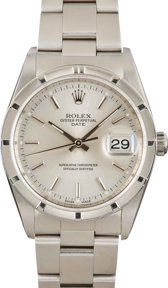 Pre-Owned Rolex Oyster Perpetual Date 15210 Watch