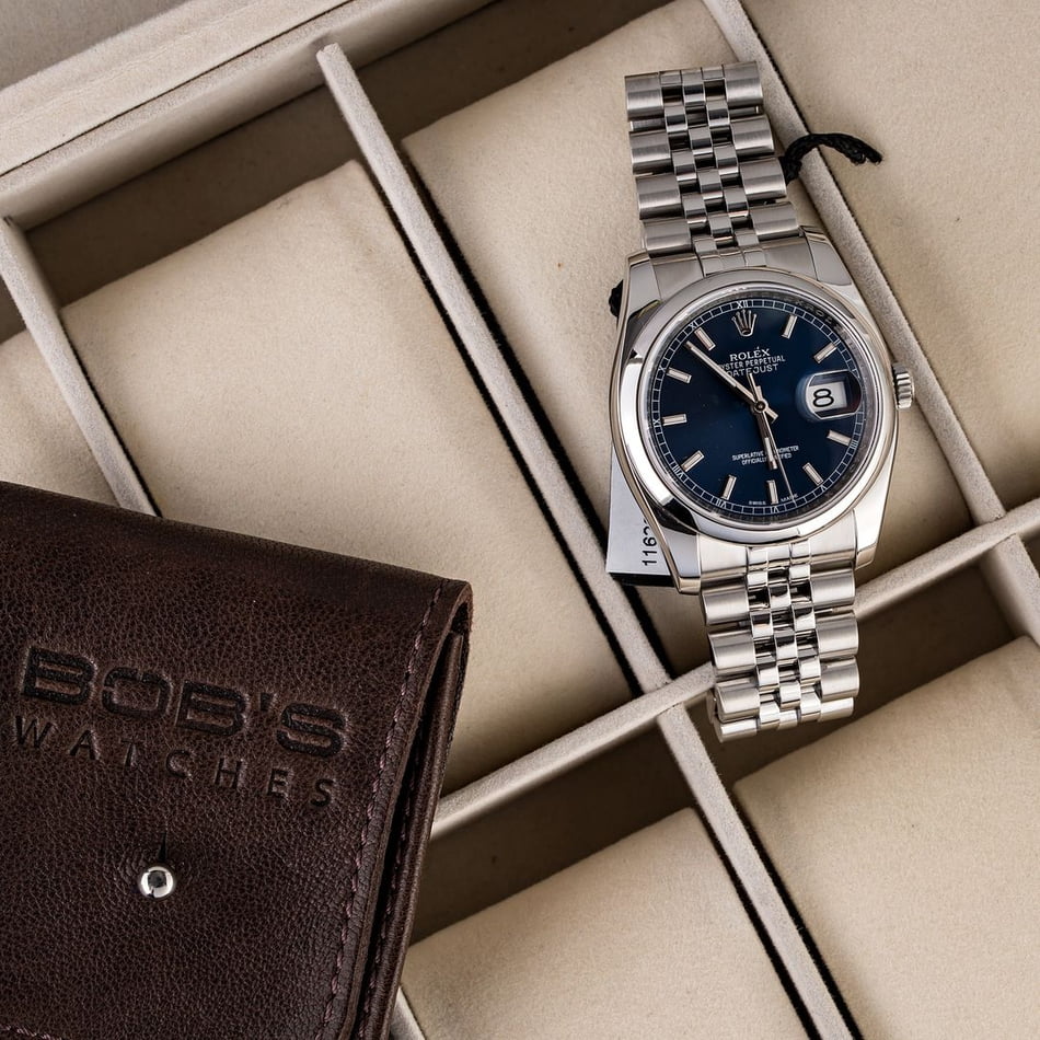 Rolex Datejust 116200 Blue Index Dial