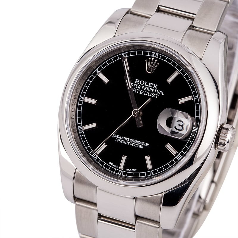 Used Rolex Datejust 116200 Black Dial