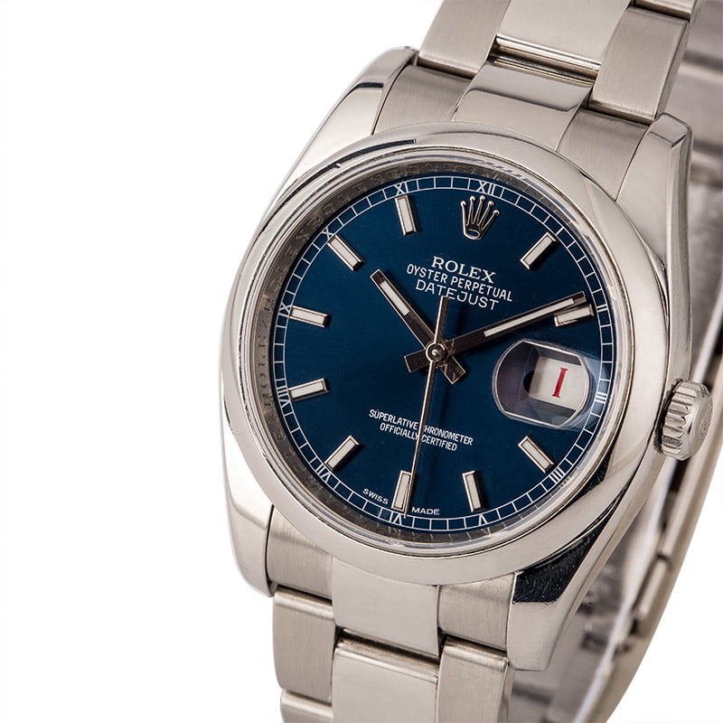 Rolex Datejust 116200 Blue Luminous Dial