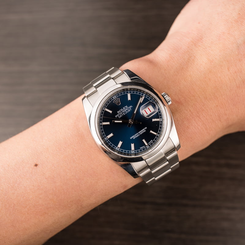 Rolex Datejust 116200 Blue Luminous Dial