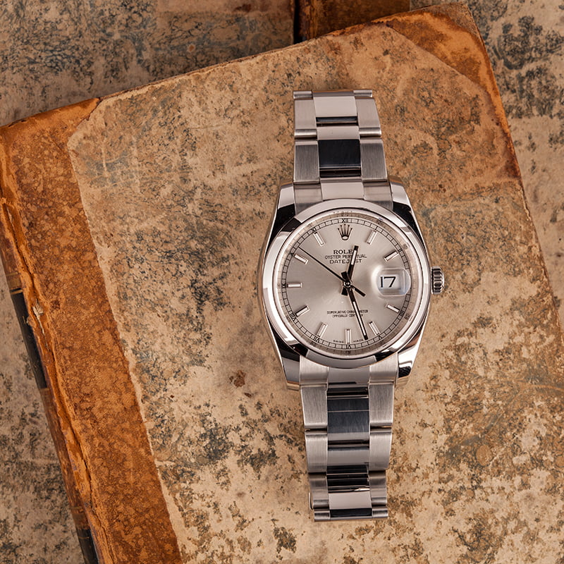 Pre-Owned Rolex Datejust 116200 Silver Dial