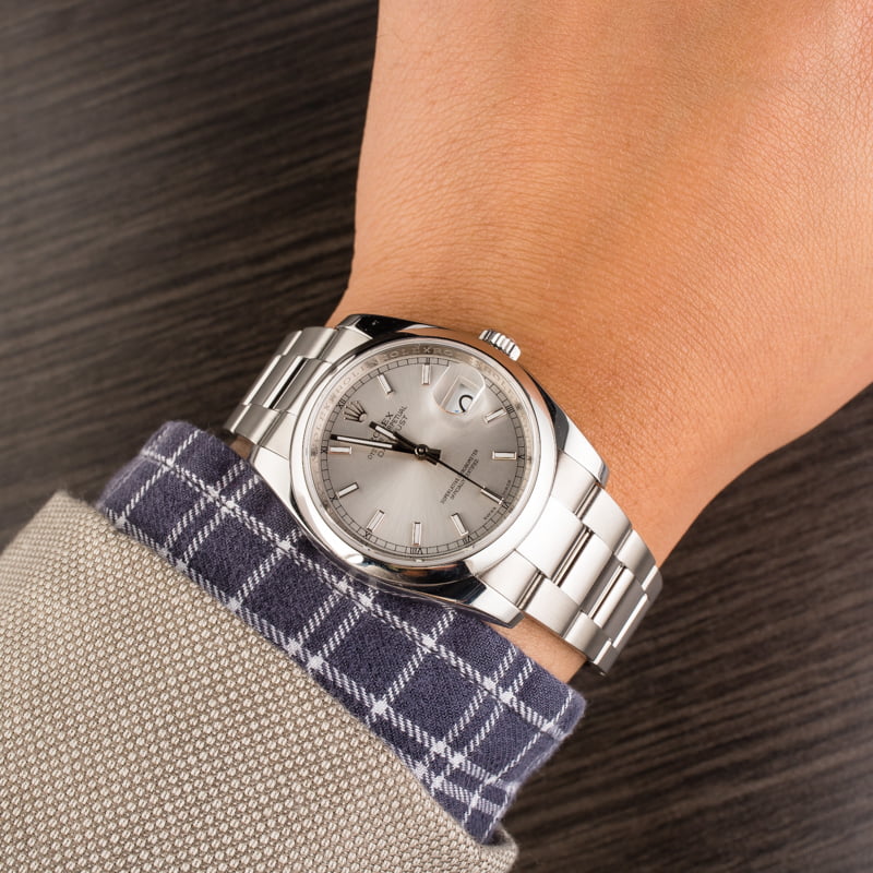 Pre-Owned Rolex Datejust 116200 Stainless Oyster