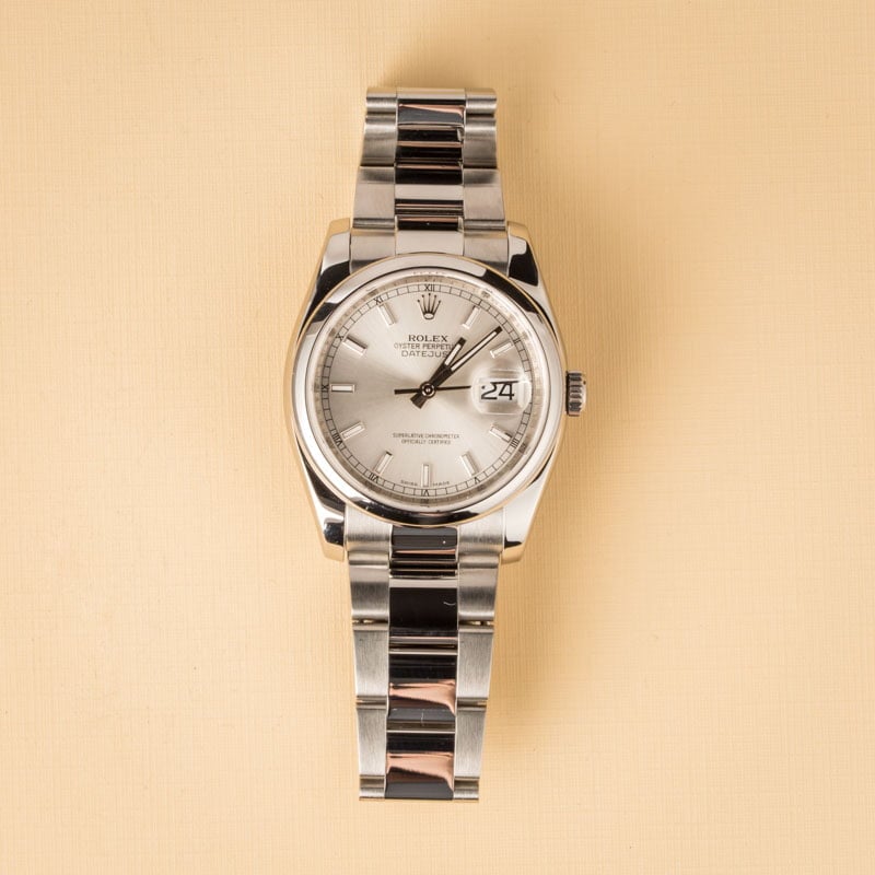 Rolex Datejust 116200 Silver Index