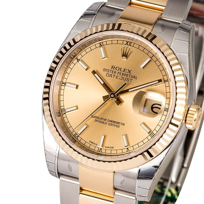 Rolex Datejust 116233 Two Tone Oyster Band