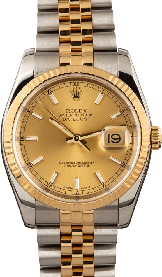 rolex 36mm datejust two tone