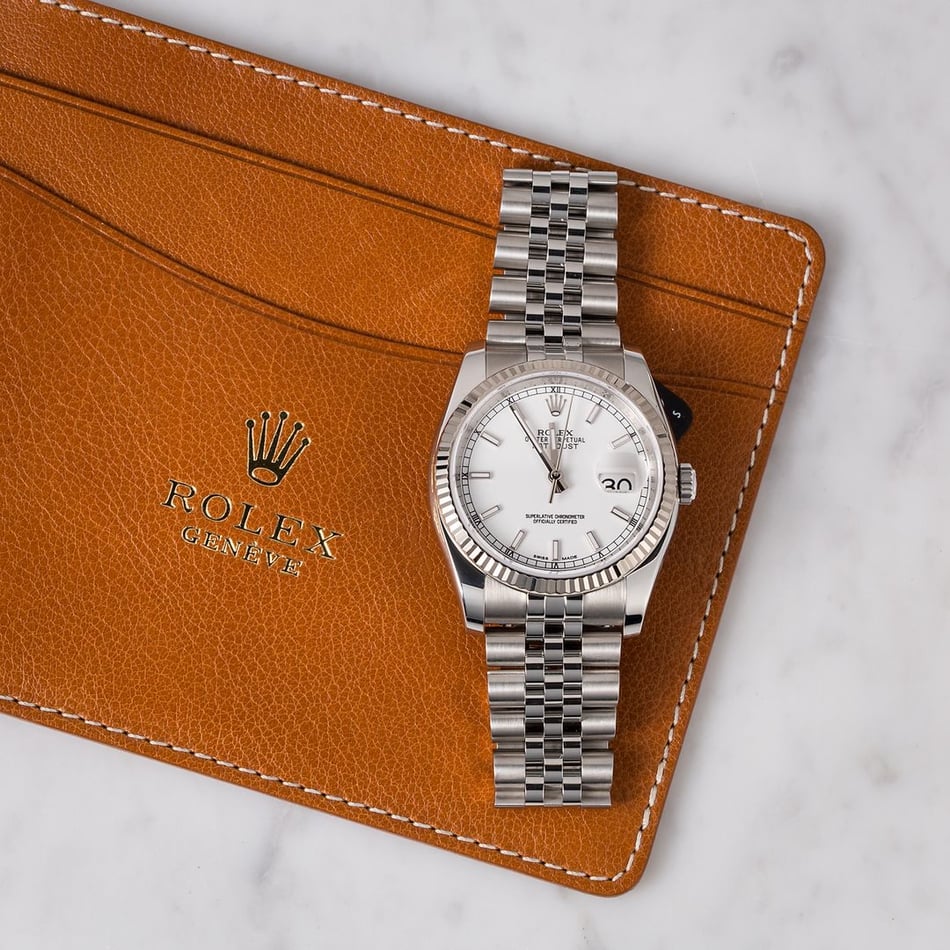 Rolex Datejust 116234 White Luminescent