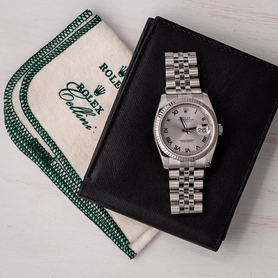 Men's Rolex Datejust 116234 Rhodium Roman