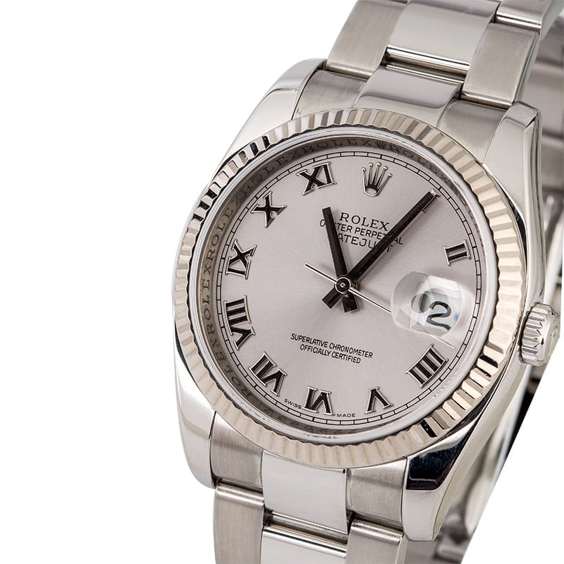 Rolex Datejust 116234 Rhodium Dial Steel Oyster