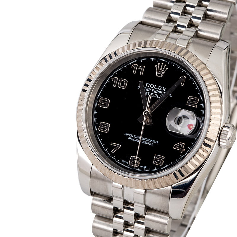 Rolex Datejust 116234 Black Arabic Dial