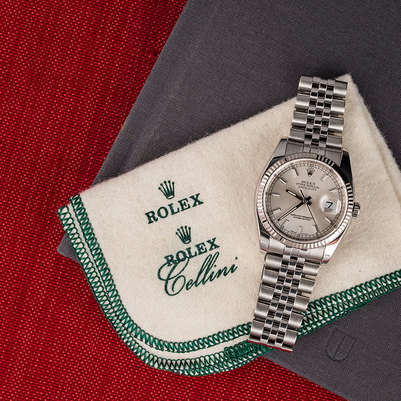 Rolex Datejust 116234 Silver Index Dial