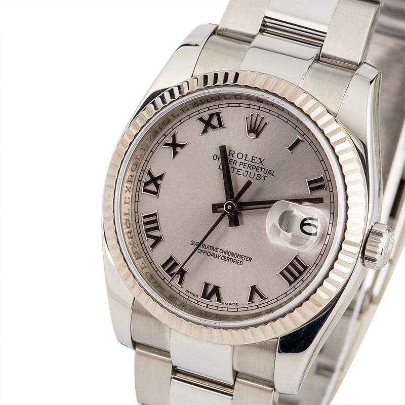 PreOwned Rolex Datejust 116234 Rhodium Roman Dial